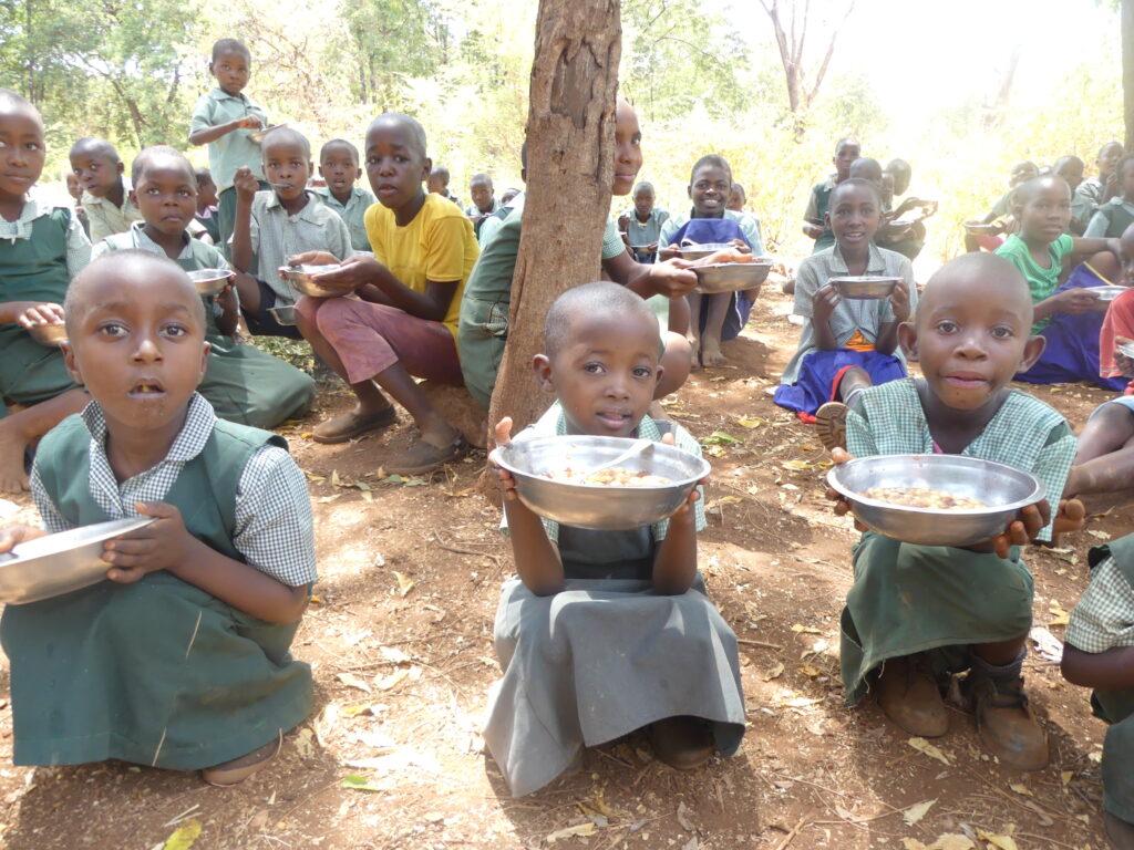 NKONDI PRIMARY STUDENTS DURING LUNCH
